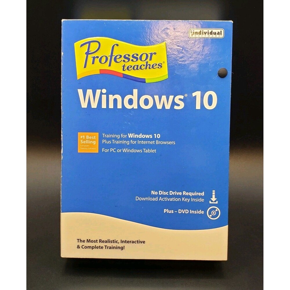 Professor Teaches ( Windows 10 ) PC Software Training For Windows PC or Tablet..